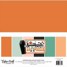 Echo Park Solid Cardstock Kit 12X12 - Spooktacular Halloween