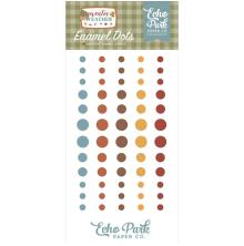 Echo Park Adhesive Enamel Dots 60/Pkg - Sweater Weather