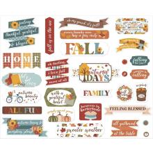 Echo Park Cardstock Die-Cuts Ephemera 33/Pkg - Sweater Weather Titles &amp; Phrases