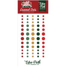 Echo Park Adhesive Enamel Dots 60/Pkg - Nutcracker Christmas