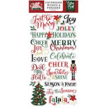 Echo Park Chipboard Stickers 6X13 - Nutcracker Christmas Words &amp; Phrases