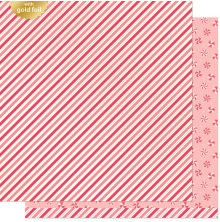 Lawn Fawn Candy Cane Lane Paper 12X12 - Peppermints