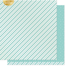 Lawn Fawn Candy Cane Lane Paper 12X12 - Snow Flurry