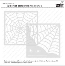 Lawn Fawn Stencils - Spiderweb Background LF3545