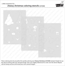 Lawn Fawn Coloring Stencils - Cheesy Christmas LF3558