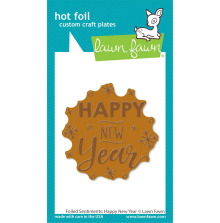 Lawn Fawn Hot Foil Plates - Happy New Year LF3534