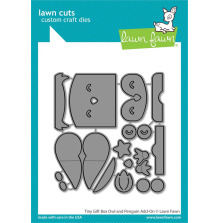 Lawn Fawn Dies - Tiny Gift Box Owl and Penguin Add-On LF3531