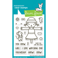 Lawn Fawn Clear Stamps 3X4 - You Crow Girl LF3490