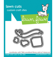 Lawn Fawn Dies - Little Woodland Library Add-On LF3489