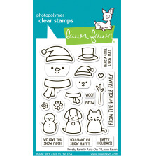 Lawn Fawn Clear Stamps 3X4 - Frosty Family Add-On LF3506