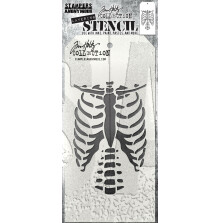 Tim Holtz Layered Stencil 4.125X8.5 - Bones THS185