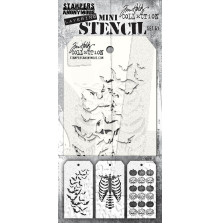 Tim Holtz Mini Layered Stencil Set 3/Pkg - Set 61