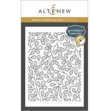 Altenew Press Plates - Modern Leaf Background