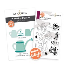 Altenew Mini Delight Stamp &amp; Die Set - Watering Daisies