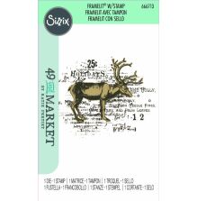 Sizzix Framelits Die &amp; Stamp Set - Reindeer Mix Cluster