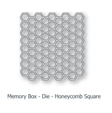 Memory Box Die - Honeycomb Square UTGENDE