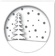 Memory Box Die - Snowy Tree Circle UTGENDE