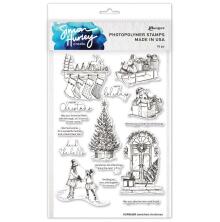 Simon Hurley create. Clear Stamps 6X9 - Sketched Christmas