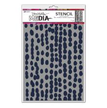 Dina Wakley MEdia Stencils 9X6 - Mushy Dots