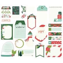 Simple Stories Bits &amp; Pieces Die-Cuts 24/Pkg - Santas Village Journal