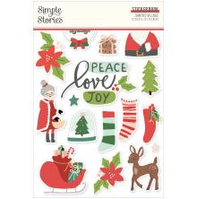 Simple Stories Sticker Book 4X6 12/Pkg - Santas Village