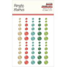 Simple Stories Enamel Dots 60/Pkg - Santas Village