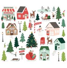 Simple Stories Bits &amp; Pieces Die-Cuts 35/Pkg - Santas Village North Pole