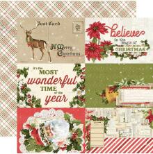 Simple Stories Simple Vintage Yuletide Cardstock 12X12 - 4X6 Elements