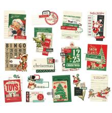 Simple Stories Bits &amp; Pieces Die-Cuts 15/Pkg - Simple Vintage Holly Jolly Layere