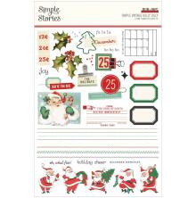 Simple Stories Rub Ons - Simple Vintage Holly Jolly