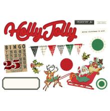 Simple Stories Simple Page Pieces - Simple Vintage Holly Jolly