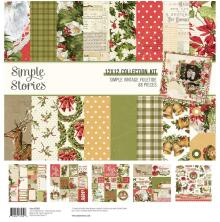 Simple Stories Collection Kit 12X12 - Simple Vintage Yuletide