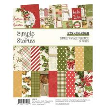 Simple Stories Double-Sided Paper Pad 6X8 - Simple Vintage Yuletide