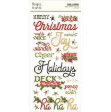 Simple Stories Foam Stickers 51/Pkg - Simple Vintage Yuletide