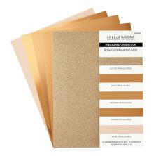 Spellbinders Treasured Cardstock 8.5X11 15/Pkg - Rose Gold