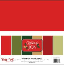 Echo Park Solid Cardstock Kit 12X12 - Christmas Joy