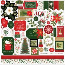 Echo Park Cardstock Stickers 12X12 - Christmas Joy