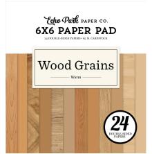 Echo Park Double-Sided Paper Pad 6X6 - Warm Wood Grains