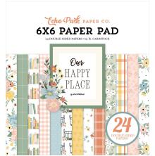 Echo Park Double-Sided Paper Pad 6X6 - Our Happy Place