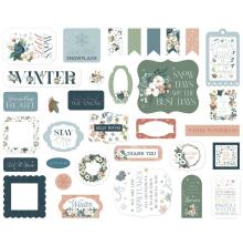 Carta Bella Cardstock Die-Cuts Ephemera 33/Pkg - Winter Wonderland Icons