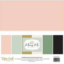 Echo Park Solid Cardstock Kit 12X12 - Marry Me