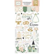 Echo Park Chipboard Stickers 6X13 - Marry Me Accents