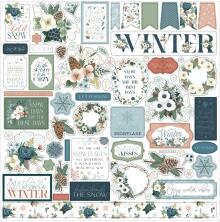 Carta Bella Cardstock Stickers 12X12 - Winter Wonderland