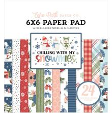 Echo Park Double-Sided Paper Pad 6X6 - Chilling With My Snowmies