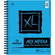 Canson XL Multi-Media Spiral Paper Pad 9X12 - 60 Sheets