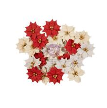 Prima From The North Pole Paper Flowers 24/Pkg - Santas Garden