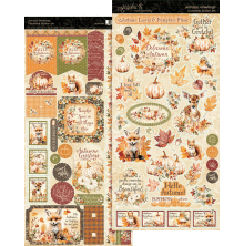 Graphic 45 Cardstock Stickers 12X12 - Autumn Greetings