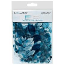 49 And Market Acetate Leaves - Color Swatch Ocean