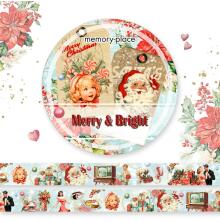 Memory Place Washi Tape 15mmX5m - Merry &amp; Bright #1