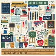 Carta Bella Cardstock Stickers 12X12 - Back to School